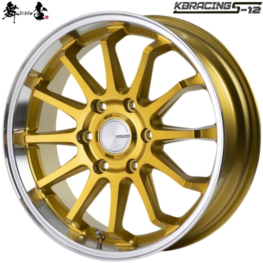 舞杏（BUAN） BUAN JAPAN（カズキオート）KB RACING S-12【ケービーレーシング S-12】18x6.5 +38 6H ...