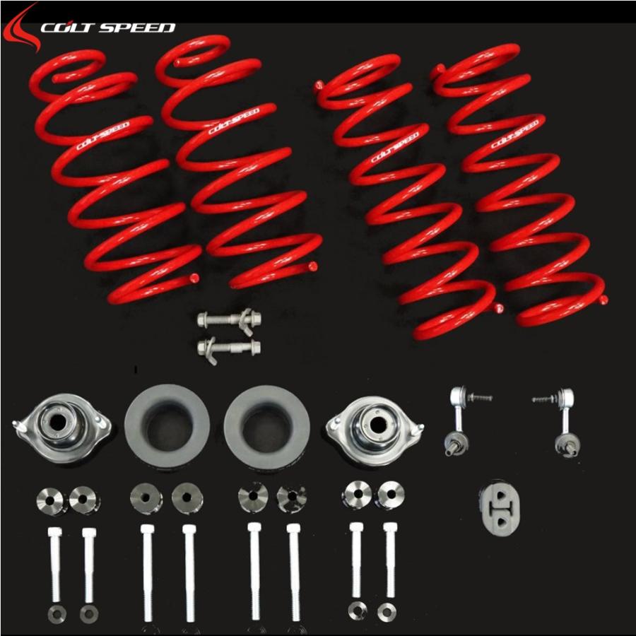 COLT SPEED 赤 スプリング 4本セット デリカD5用ダウンサス 三菱
