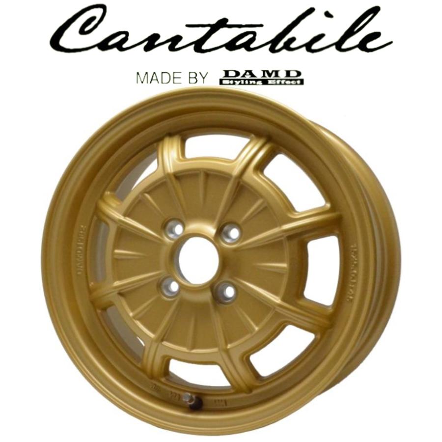 DAMD Cantabile【ダムド】カンタービレ 15x5.0 ＋45 4H/100 ゴールド