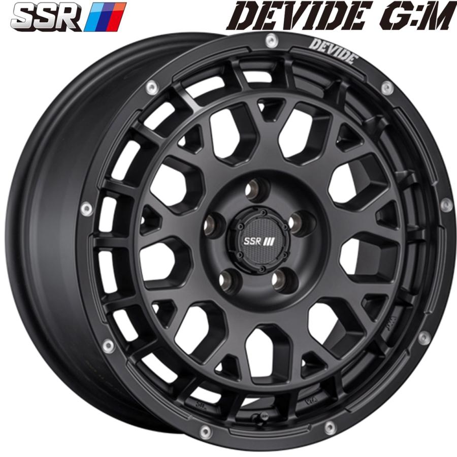 SSR SSR DEVIDE G:M【ディバイドジーエム】17x7.5 ＋38 5H/114.3 フラットブラック（FB）x4本 : MB ...