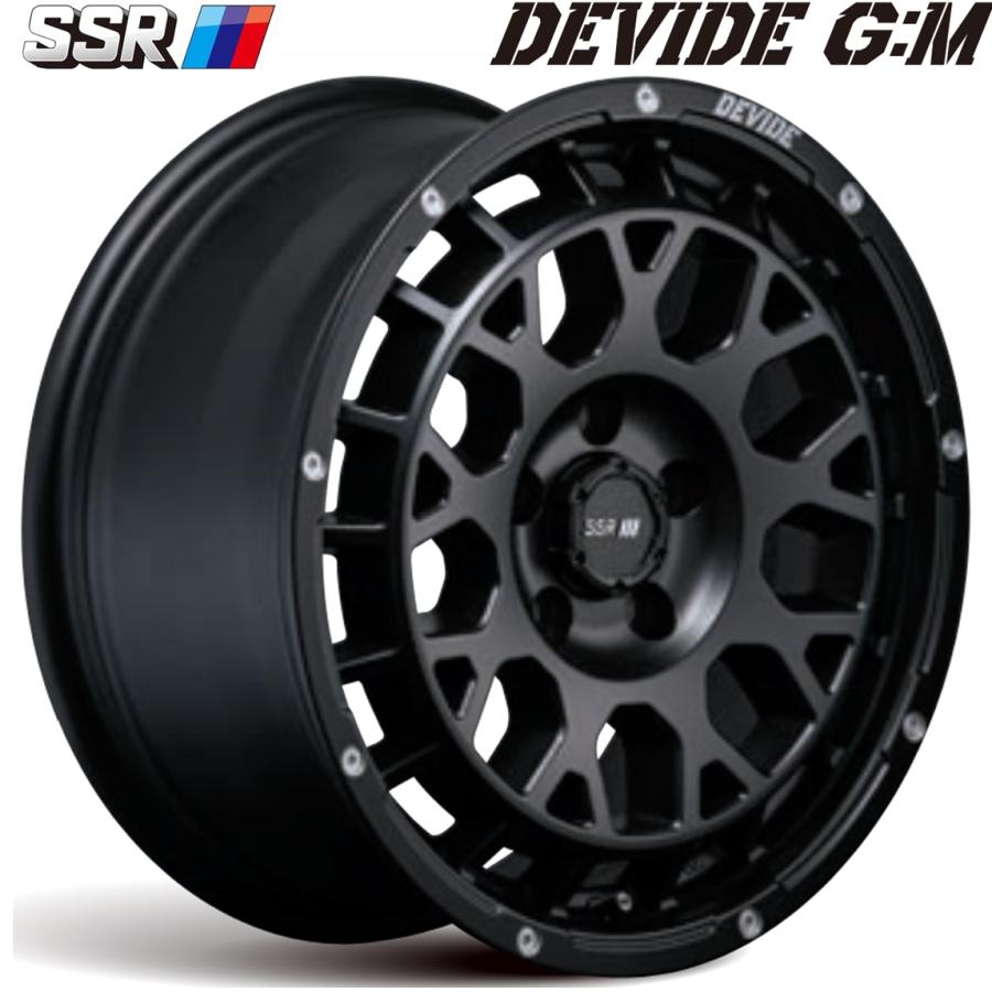 SSR SSR DEVIDE G:M【ディバイドジーエム】17x7.5 ＋38 5H/114.3 フラットブラック（FB）x4本 : MB ...