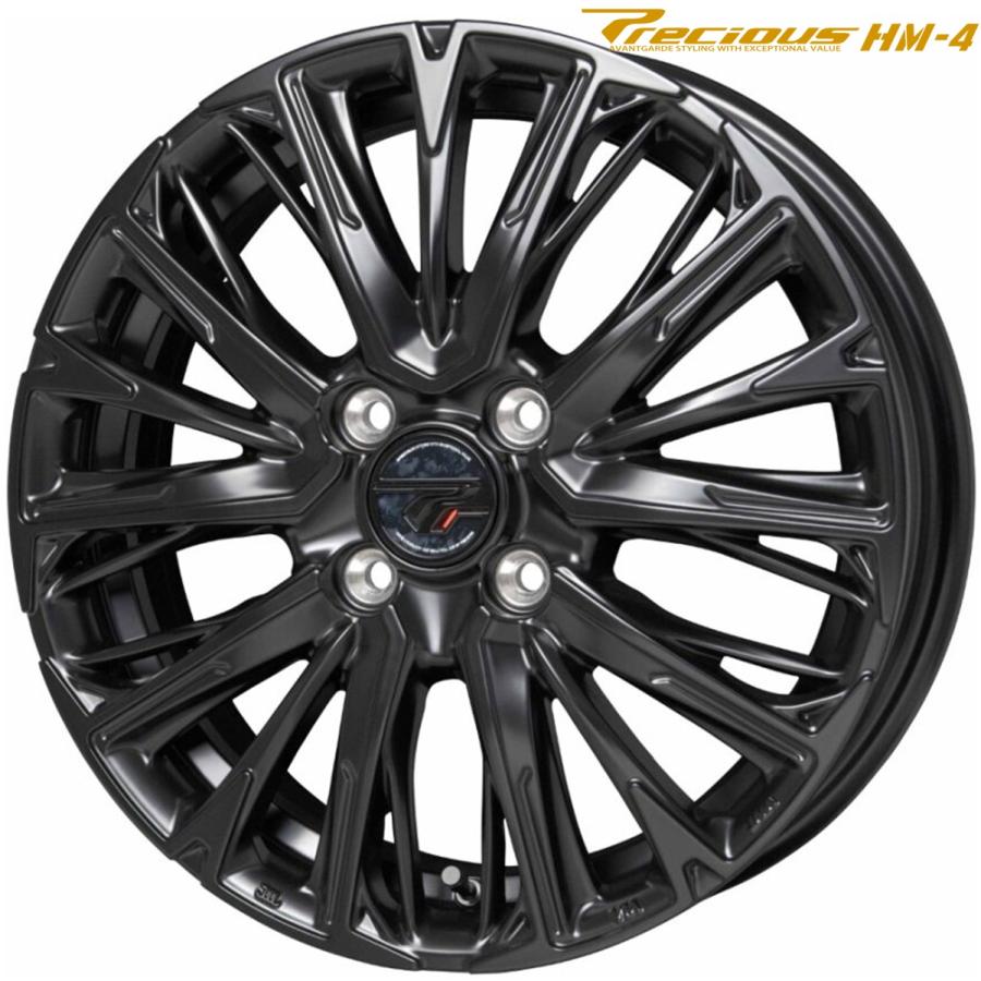 ホットスタッフ アルミタイヤセット4本 195/65R15 管理295 HOT STUFF（ホットスタッフ） ホットスタッフ（プレシャス HM-4）15x4
