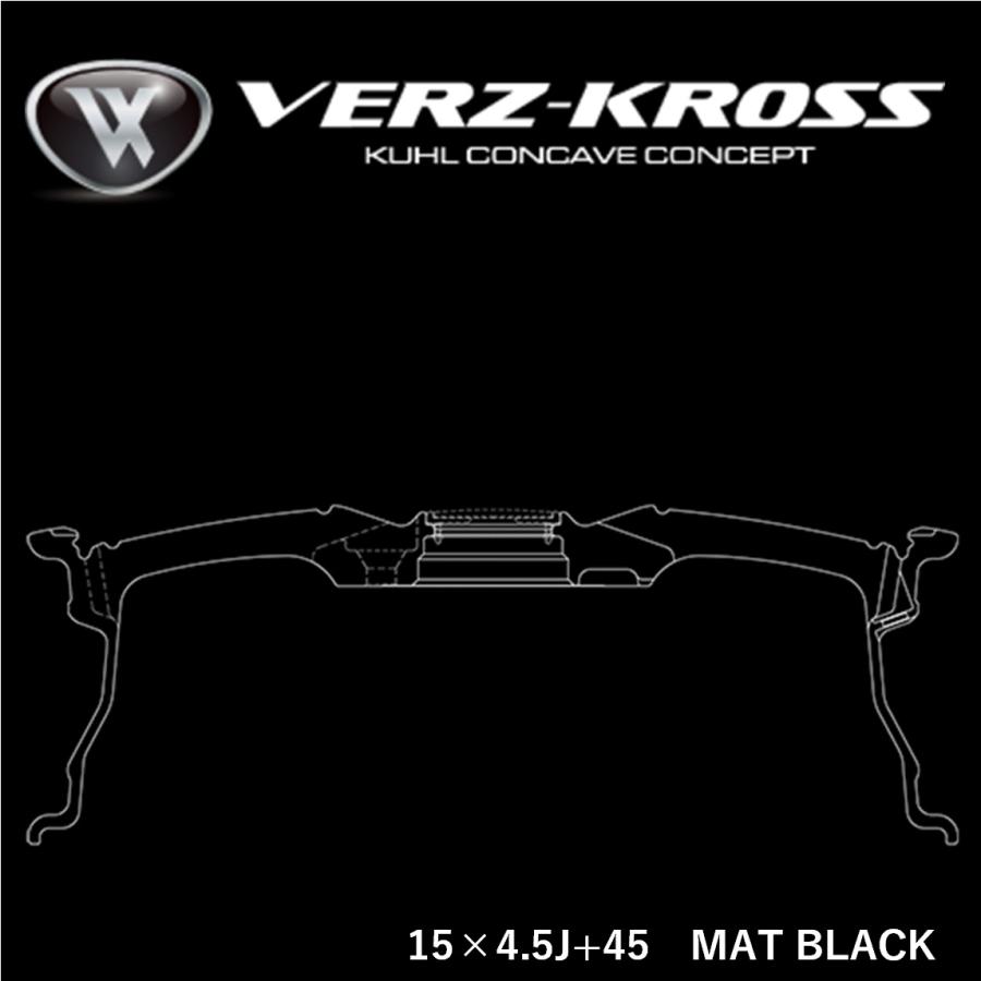 VERZ-WHEELS VERZ-KROSS X6【ヴェルズクロス クロスシックス】 15x4.5