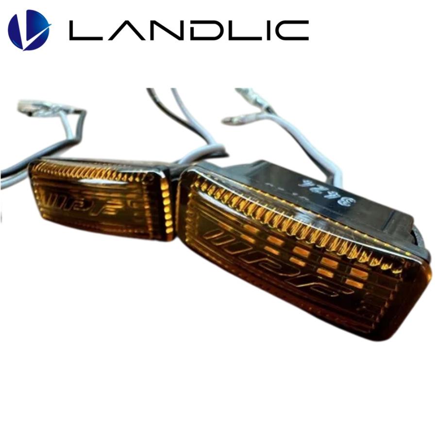 IPF アンバー サイドマーカー 4個セット LAND-IPF-002 LANDLIC（ランドリック）IPF製 LEDマーカー（アンバー