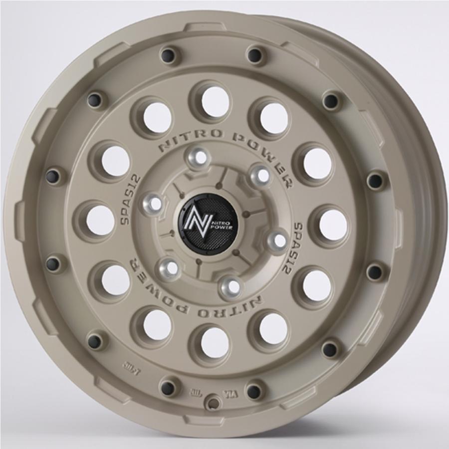★数量限定★MID【ナイトロパワー】H12 SHOTGUN 16ｘ6.5 ＋38 6H/139.7 セミグロスサンドベージュ(限定カラー)ｘ４本 ※TOYOオープンカントリーA/TIII 215/65R16の画像