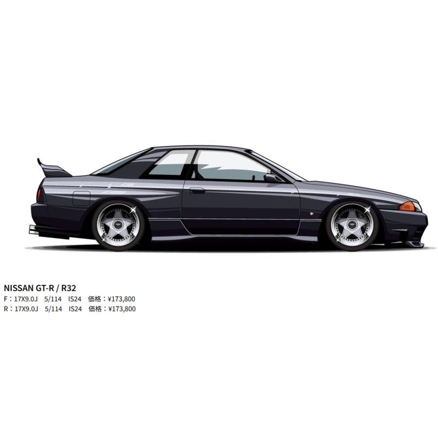 GT-R MODENA【アウトストラーダ・モデナ】17x9.0J +24 5H/114.3 ハブ