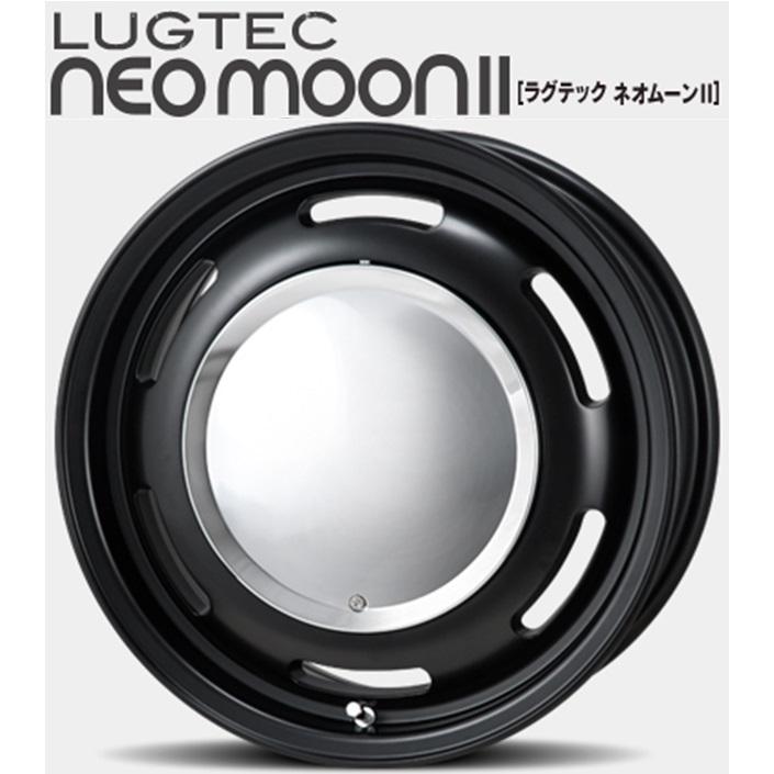 ハイエース　ラグテック ネオムーン2 マットブラックサイズ15インチ 6J +33 139.7-6穴　195-80/15 ラグテック】ネオムーン2 15x6.0 ＋33 6H/139.7 マットブラック（MB