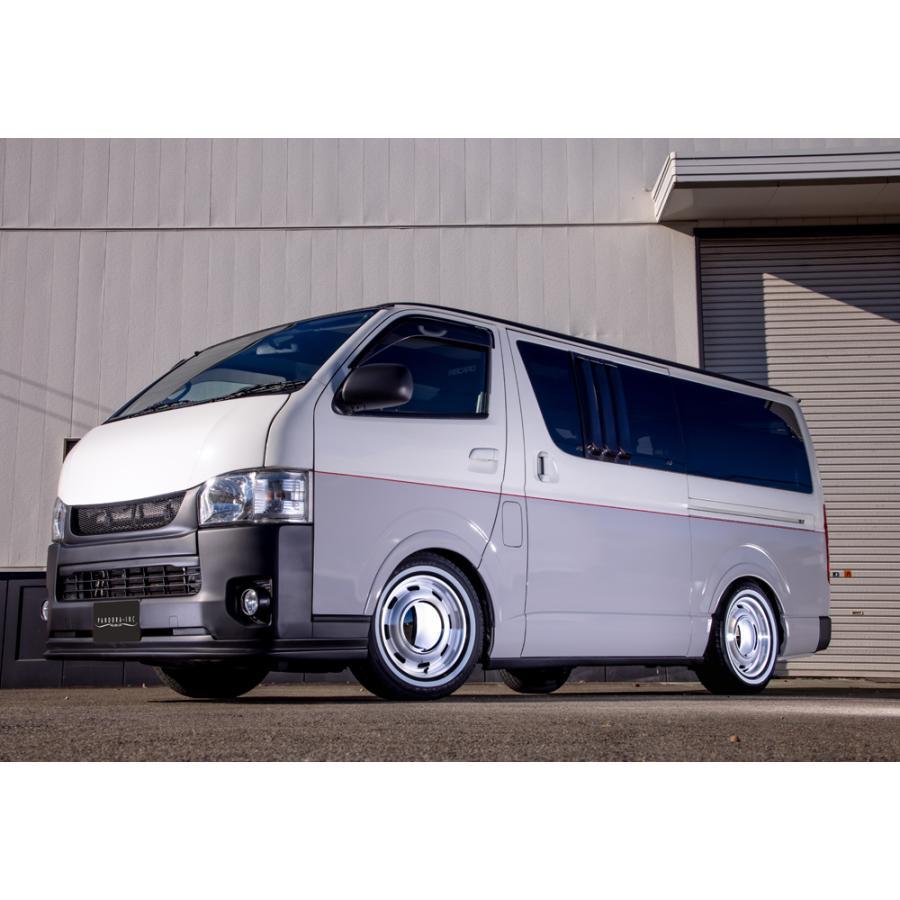 トヨタ　ハイエース　ラグテック ロコムーン 4本セット　車検対応　タイヤ付き ゼロブレイク「アクト」 フォース キャンディレッド 18インチ 【厳選