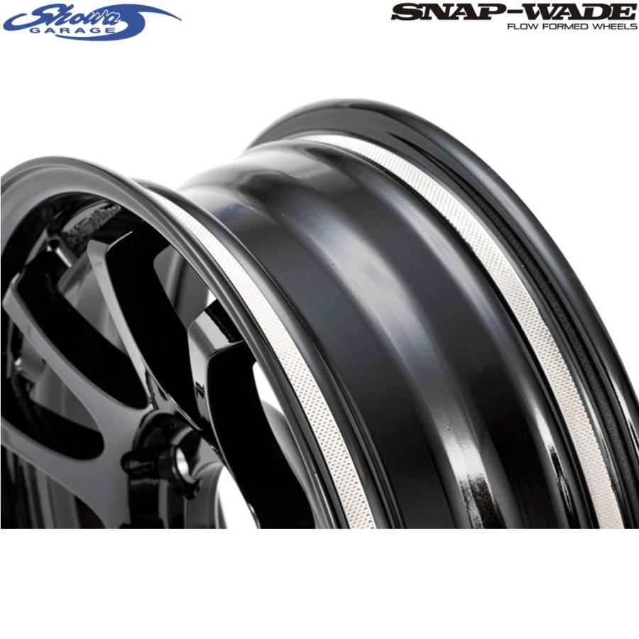showaGARAGE【ショウワガレージ】SNAP-WADE（スナップウェード）16ｘ5.5 ±0 5H/139.7 グロスブラック（W00245）ｘ４本　※シエラ JB74W/JB43W ノマド JC74W_1