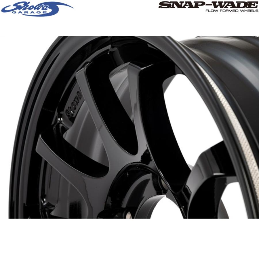 showaGARAGE【ショウワガレージ】SNAP-WADE（スナップウェード）16ｘ5.5 ±0 5H/139.7 グロスブラック（W00245）ｘ４本　※シエラ JB74W/JB43W ノマド JC74W_4
