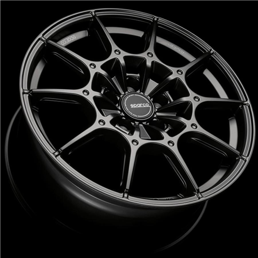O.Z×スパルコFF2 18インチ8.5J+45 PCD100 5h4本セット OZ Racing OZ SPARCO【スパルコ FF2】18x8.5 ＋45 5H/100 マット