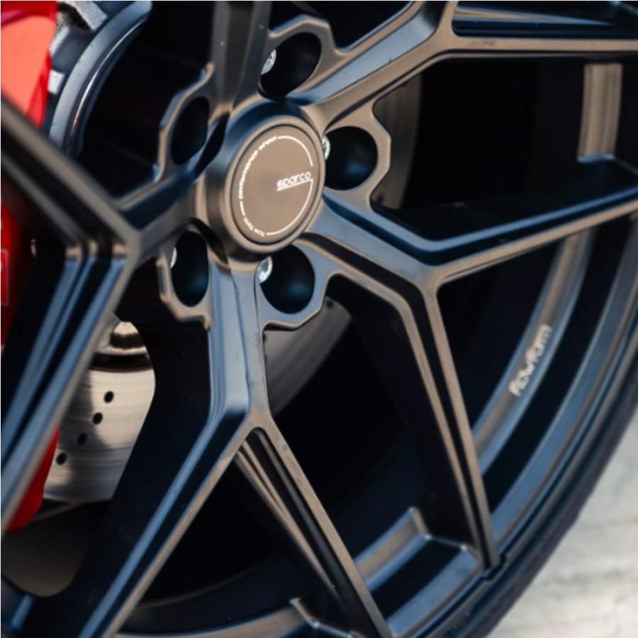 OZ SPARCO【スパルコ FF3】18ｘ9.0 ＋30 5H/114.3 マットブラック（MB）ｘ４本の画像