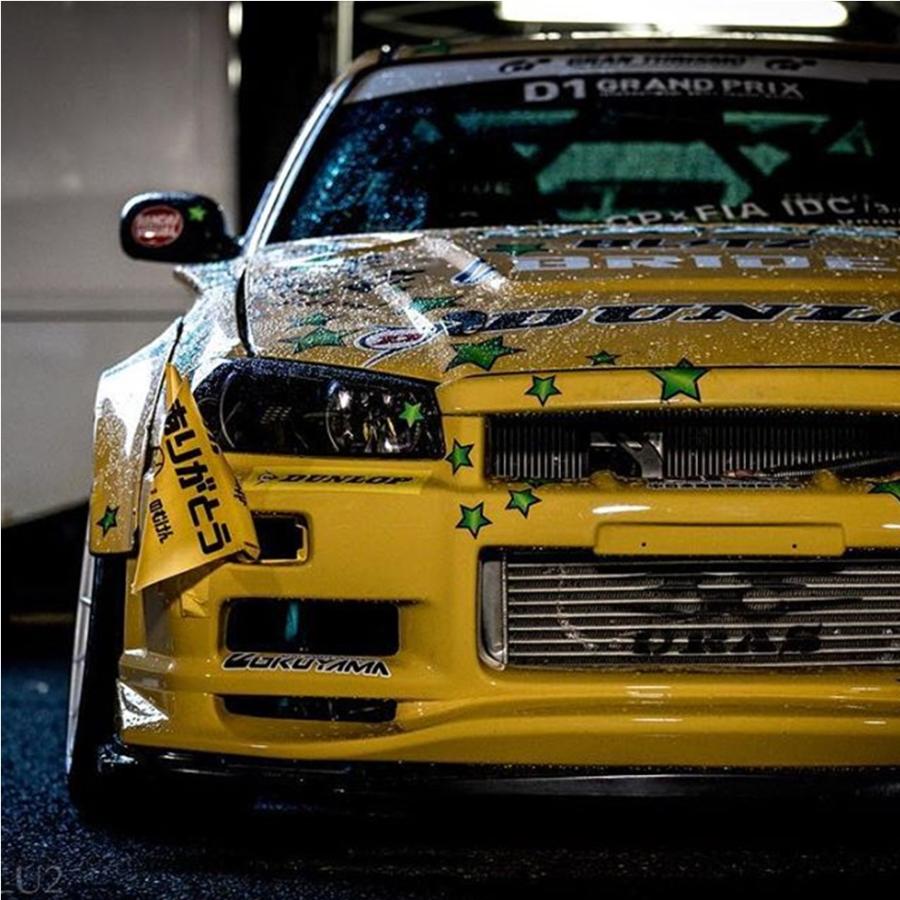 スカイライン（日産） ユーラス【URAS】R34 ヘッドライトカバー ※要