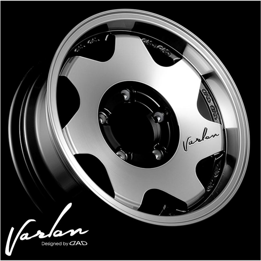 ギャルソン DAD Varlon（ヴァーロン）16×6.0 -5 5H/139.7 フルポリッシュｘ４本　※ジムニーシエラ ノマドの画像