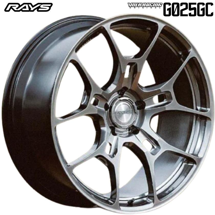 ★数量限定★ レイズ【VOLKRACING】ボルクレーシング G025GC 22ｘ9.0 +45 5/120 シャイニングライトメタル（SI）ｘ4本 ●厳選国産タイヤ● 255/30R22の画像
