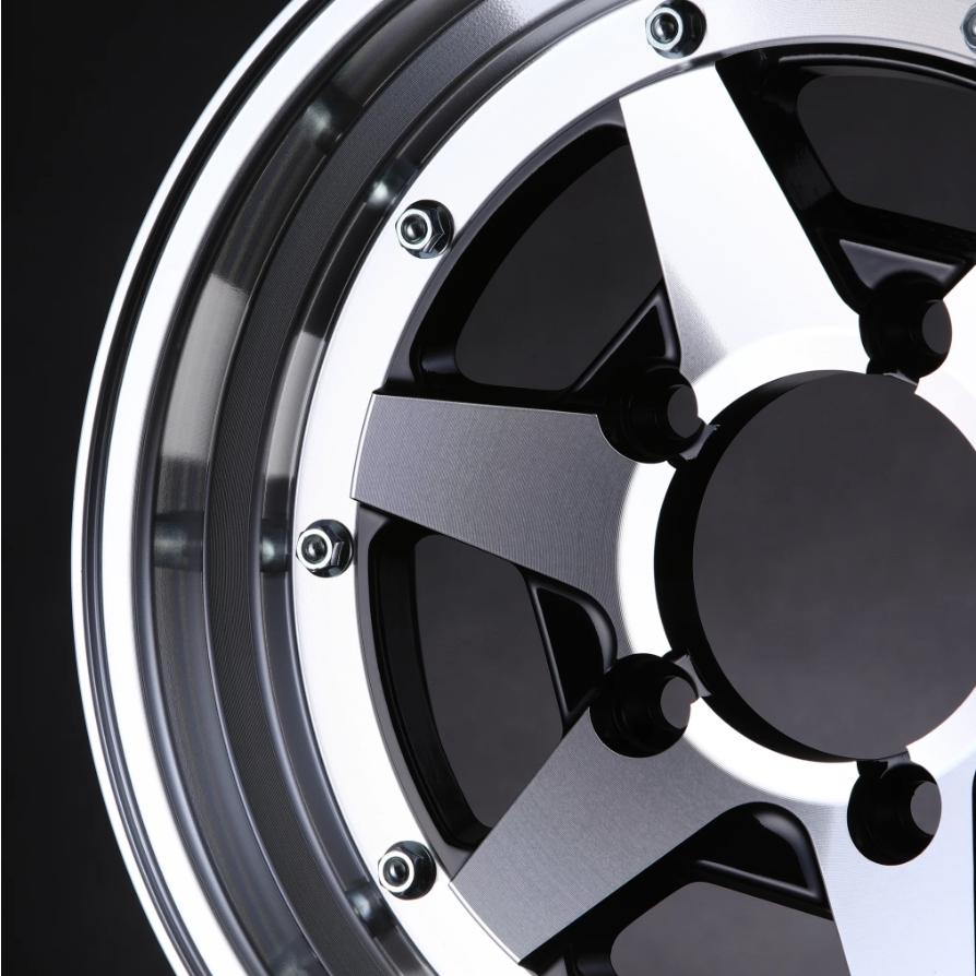 ジムニー 【ロンシャンXR4】16x6.0JJ ±0 5H/139 BP（ブラック