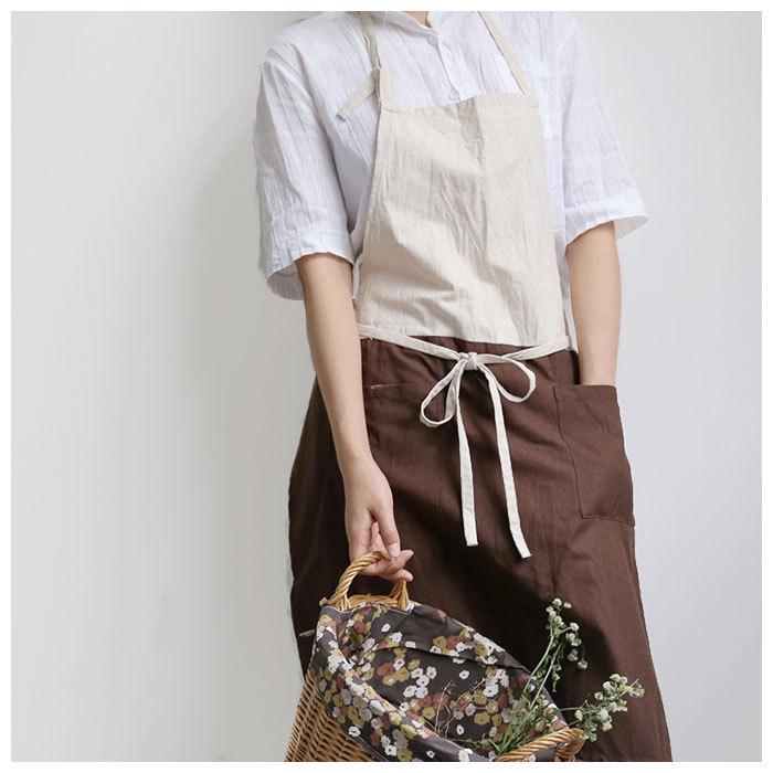 エプロン おしゃれ 通販 ナチュラル 安く て かわいい レディース ショート丈 公式 前結び 無地 シンプル 母の日 大人 可愛い カフェエプロン 保育士 ワンピース