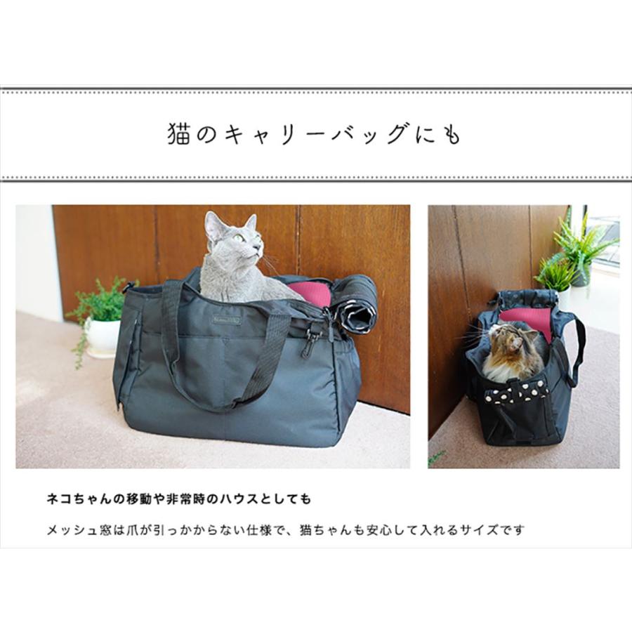 ペットキャリー 通販ペットキャリー 猫 小型犬 ペットキャリーバッグ 2WAYキャリーバッグ トートバッグ ショルダーバッグ 底板付き 底鋲 撥水 はっ水 消臭抗菌_9
