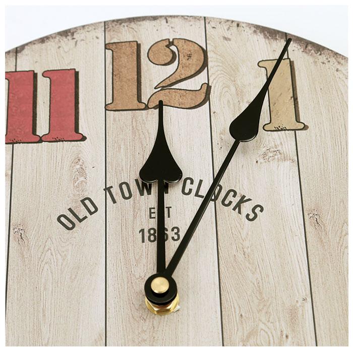 キーストーン 壁掛け時計 key stone 通販 雑貨 ウォールクロック 時計 壁掛け アナログ時計 おしゃれ 子供部屋 リビング 掛け時計 ビンテージ風 カジュアル | KEY | 09