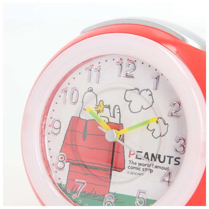 スヌーピー 通販スヌーピー 目覚まし時計 アラームクロック 置き時計 アナログ めざまし時計 置時計 子供 子ども LEDライト付き キッズ 女の子 おしゃれ キャラ | BACKYARD FAMILY | 07