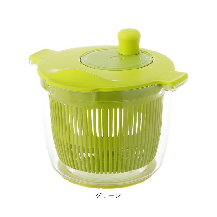 リベラリスタ サラダスピナー LIBERALISTA 好評 野菜水切り器 サラダ 水切り コンパクト 手動 回転 しっかり 大容量 ２L 滑り止め付き 分解 ザル リ｜moccasin｜20