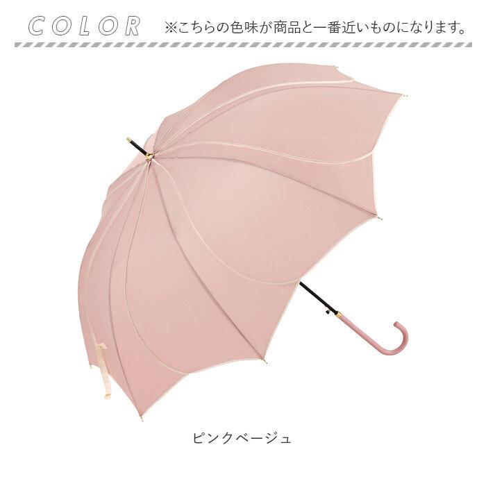 Natural Basic ナチュラルベーシック 傘 通販 60cm レディース 長傘 雨傘 晴雨兼用傘 花びら傘 ワンタッチ傘 ジャンプ傘 かさ カサ フレラ｜moccasin｜15