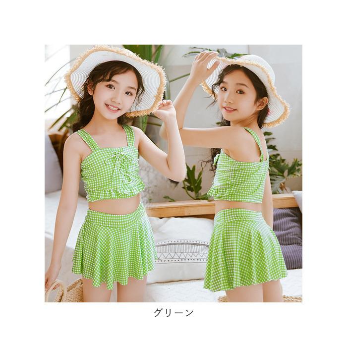 キッズ 水着 女の子 セパレート 通販 上下セット 2点セット スカート 