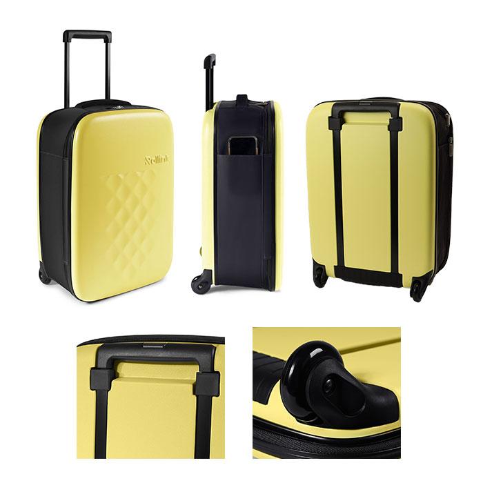 Rollink 通販Rollink ローリンク スーツケース 40L フレックス キャリーケース キャリーバッグ 機内持ち込み キャリーバック 折りたたみ 折り畳み 旅行カバン_16