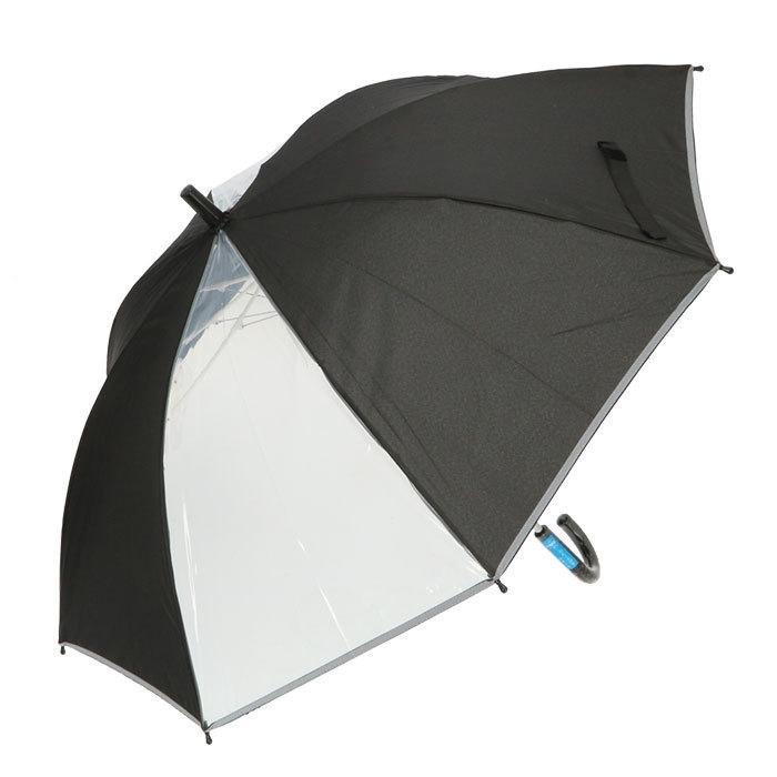 7周年記念イベントが 傘 キッズ 子供用 55cm 通販 小学生 男の子 女の子 ジャンプ傘 かさ 55 グラスファイバー骨 長傘 無地 耐風骨 反射テープ付き 透明窓 窓 子供かさ こども Simbcity Net