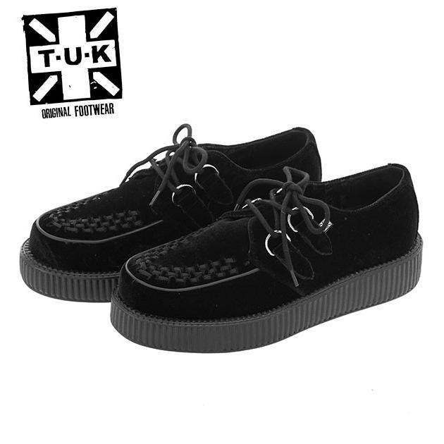 Tuk ラバーソール 通販 厚底 ブランド レディース Tuk ラバーソール 通販 厚底 ブランド レディース パンクファッション ロック ロカビリー 黒 ブラック ベルベット おしゃれ 秋 冬 靴 くつ クツ Black Www Hbt Gob Pe