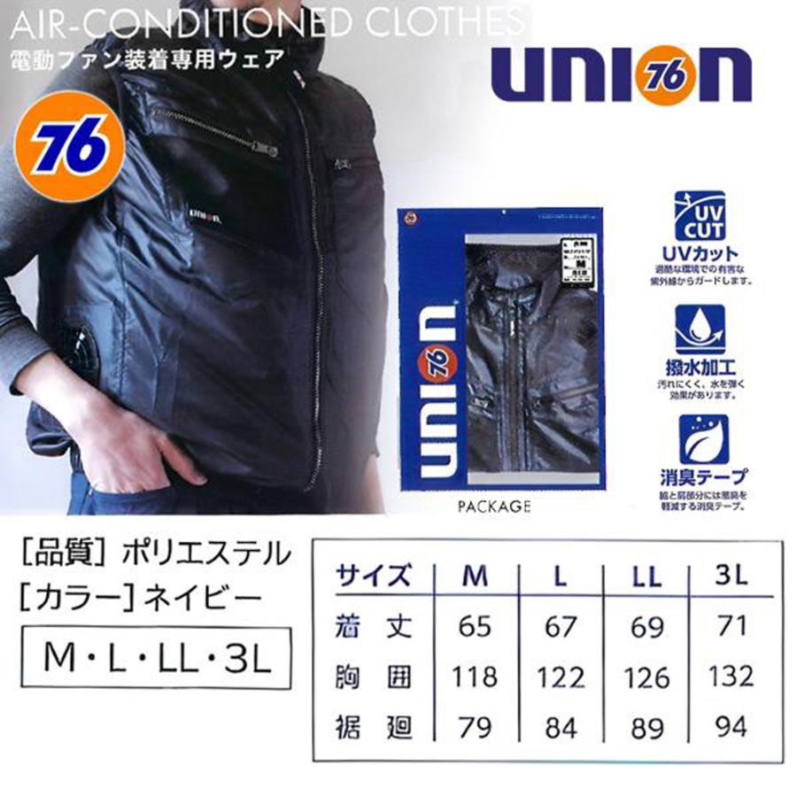 SOWA（ソーワ） 空調服 ナナロク76 union サイドファン 空調ベスト 76