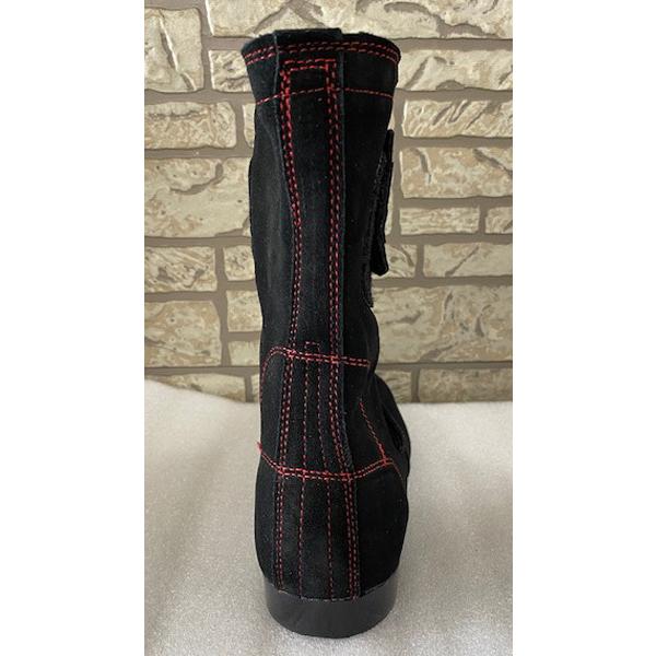 溶接用安全靴 B609 レッド 赤 牛革 高所用 耐熱 作業用 作業靴