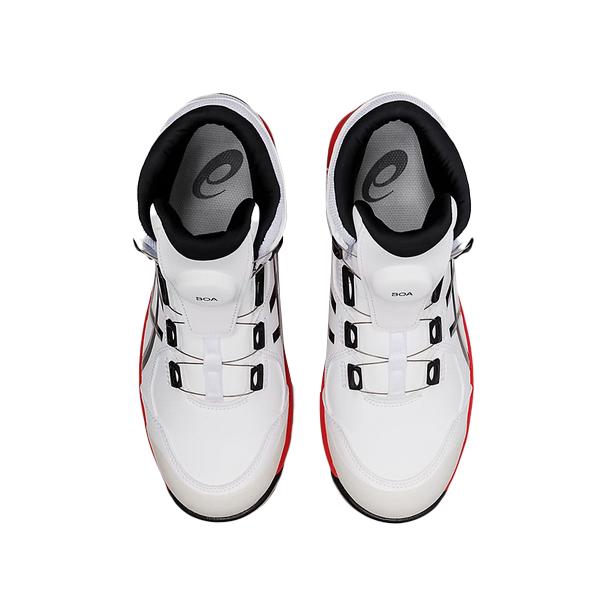 asics 安全靴　CP304 BOA  ホワイトXブラック（100）1271A030　在庫一掃セール　ＣＰ３０４ ＢＯＡ　ハイカットの画像