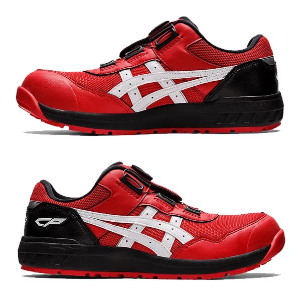 asics 安全靴 CP209 BOA ダイヤル　クラシックレッドXホワイト（602）1271Ａ029　在庫一掃セール　ＣＰ２０９　ＢＯＡの画像