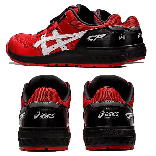 asics 安全靴 CP209 BOA ダイヤル　クラシックレッドXホワイト（602）1271Ａ029　在庫一掃セール　ＣＰ２０９　ＢＯＡの画像
