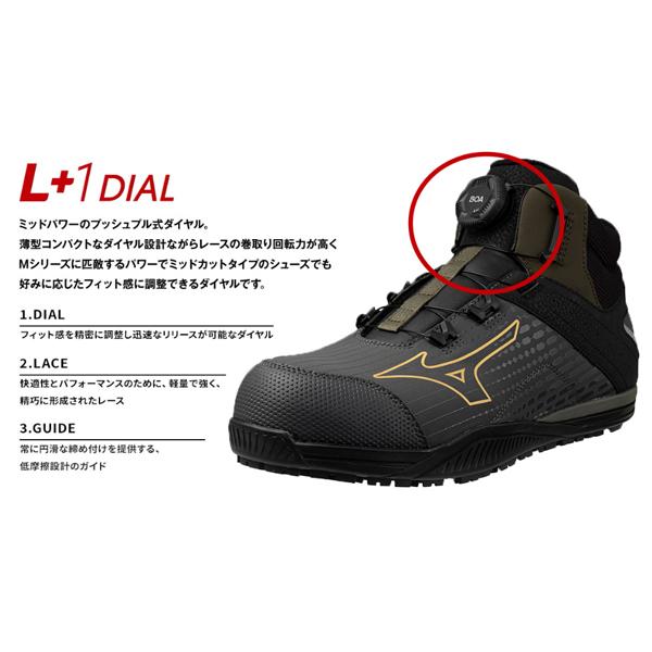 MIZUNO ミズノ 安全靴 F1GA 2510 オールマイティ TDII 81H BOA