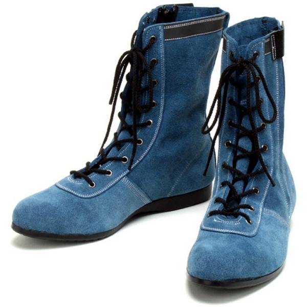 青木産業 高所用安全靴 技 零式改 V型 ダルブルー 青木安全靴 : 安全