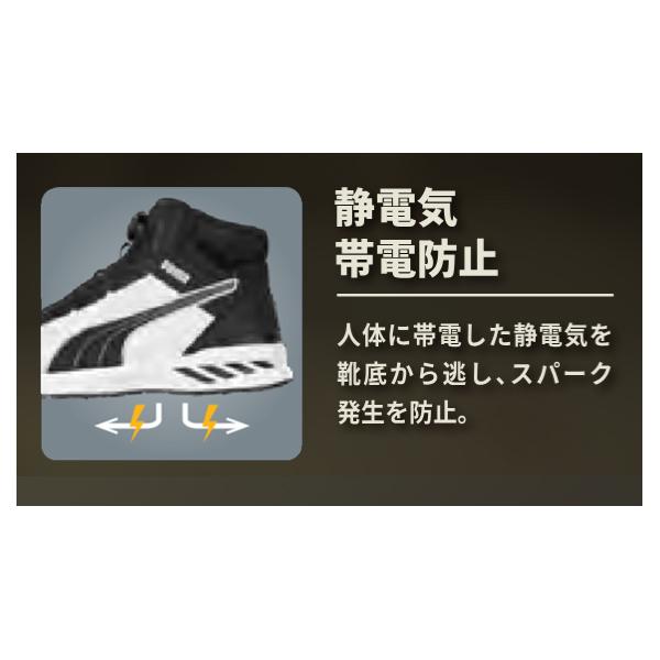 PUMA（プーマ） 安全靴 JAPAN ATHLETIC スプリント2.1 DISC MID