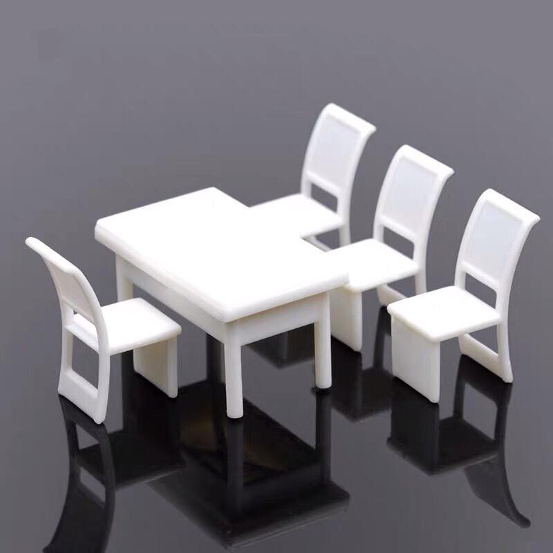 1/50 テーブル セット ミニチュア 模型 材料 机 デスク : もけと