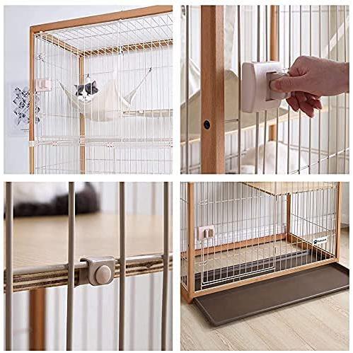 3 5営業日以内に配送 猫 ケージ キャットケージ 3段 木製フレーム ハンモック付 広々 大型 猫ゲージ おしゃれ キャットハウス 留守番 保護 脱走防止 B 本日のクーポン International Scasset Com