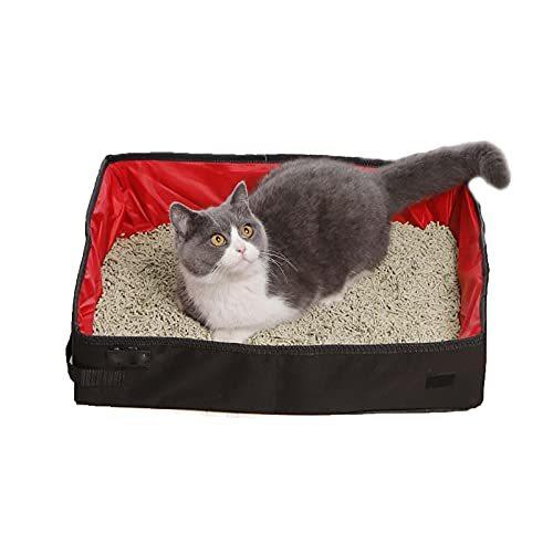 ランキング トイレ用品 Tarati Tarati 猫 トイレ 本体 折り畳み コンパク 猫ベッド防災 猫ちゃん トイレ犬猫小動物ペットドライブボックス シートアウトドア旅行帰省簡易寝床 L 50 40cm レッド Www Threeriversofs Com