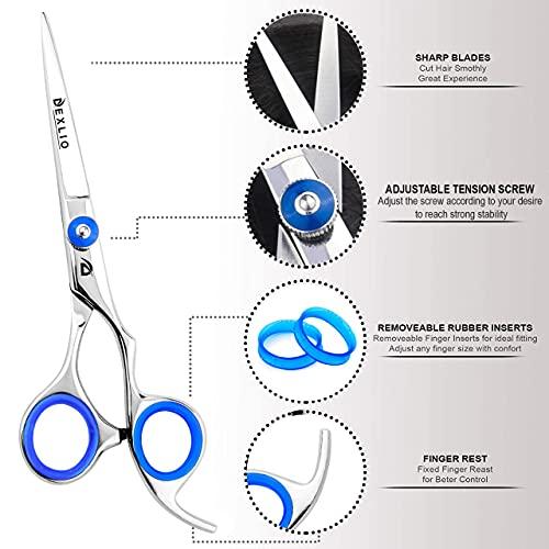 即納最大半額ステンレス製のプロ用理容ハサミ。調整可能なスクリューと