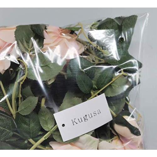 Kugusa バラ ガーランド 造花 シルク フラワー 装飾 インテリア スワッグ パーティー (ピンク)｜mochii0055｜08