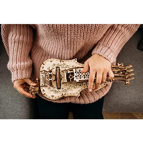 楽器になる ガーディ ハーディ リラ ダ ヴィンチ ウッドトリック Trick Wood 3dウッドパズル 木製模型 楽器玩具 上品 Themtransit Com