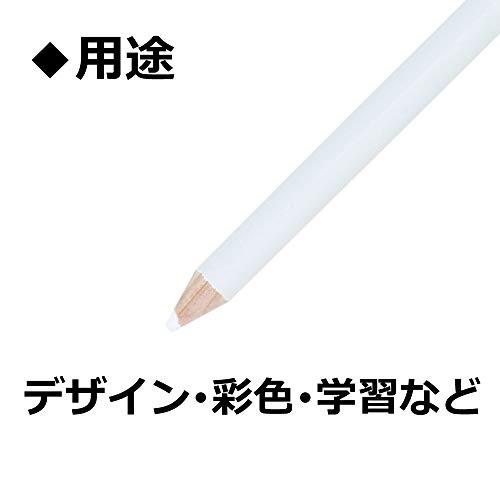 トンボ鉛筆 色鉛筆 1500単色 白 1ダース 1500-01｜mochii0055｜03