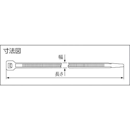 ヘラマンタイトン 結束バンド インシュロック AB80 100本入 標準・屋内用グレード 乳白｜mochii0055｜02