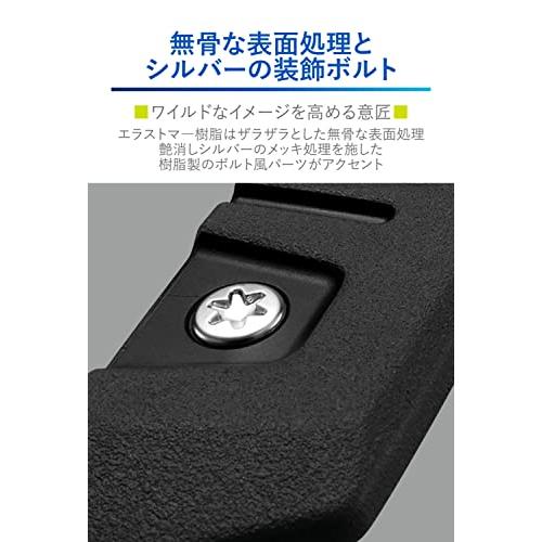 カーメイト 車用 ドレスアップ パーツ & ドアガード クロス Mサイズ 【2個入り】 DZ578 黒｜mochii0055｜05