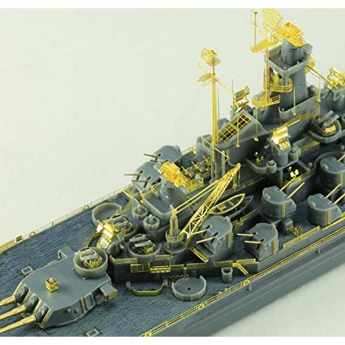 ヴィー・ホビー 1/700 アメリカ海軍 戦艦 インディアナ BB-58 1944年 デラックス版 プラモデル VEEE57006｜mochii0055｜11