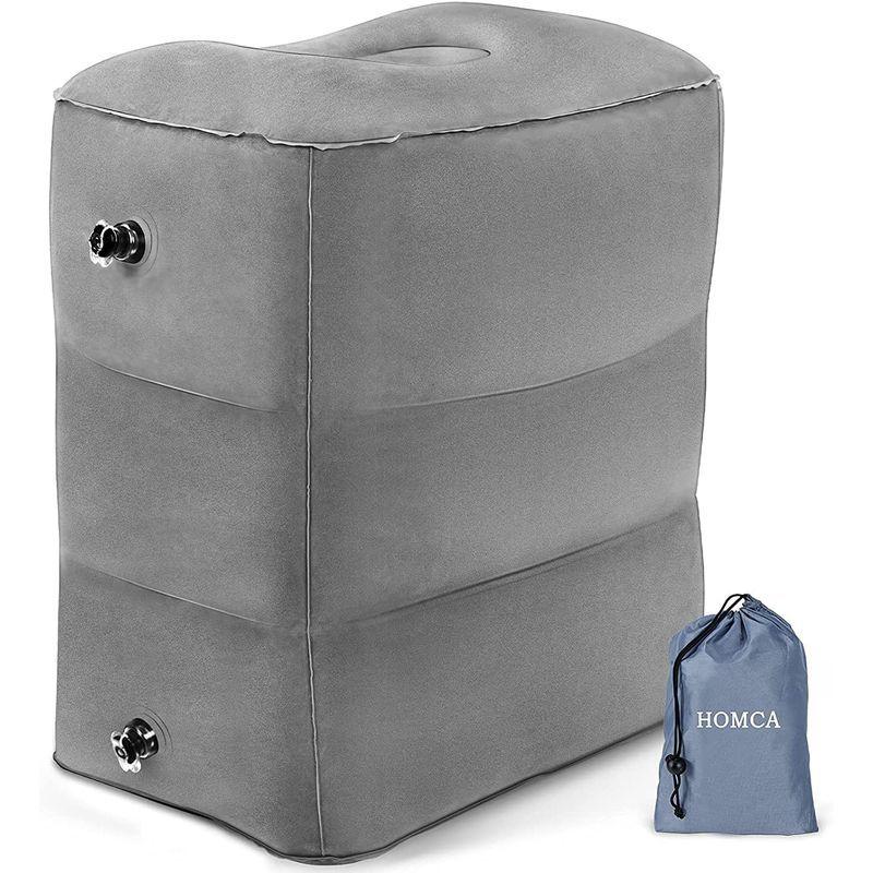 足枕フットレスト 足まくら 高反発 足休め 足むくみ軽減 膝下枕 腰枕 足置き 足用クッション 車用 飛行機用 家用 洗える シンマルショップ プレミアムメモリフォームで作られた飛行機フットレスト ポータブル旅行 Adherashoes Com