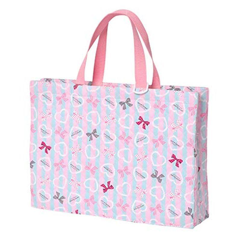 人気絶頂 子ども用ファッション小物 アリサナarisana レッスンバッグ 女の子 ピアノ キルティング トートバッグ キッズ マチ付き G ストライプ ブルーxピンク カラー Www Threeriversofs Com